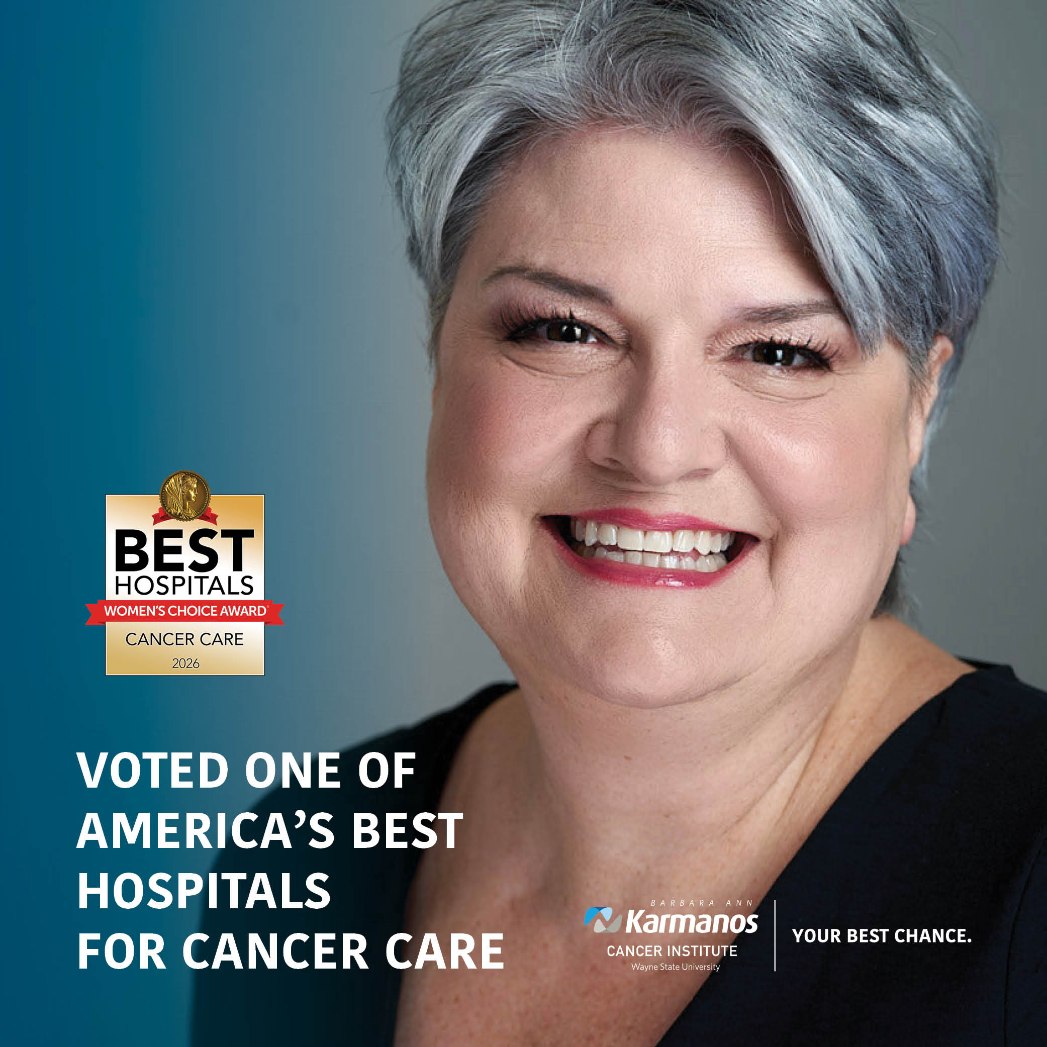 Karmanos Cancer Institute Receives the 2026 Women’s Choice Award® as  One of America’s Best Hospitals for Cancer Care